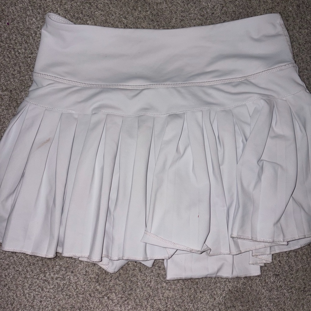 White Pleated Women's Skirt